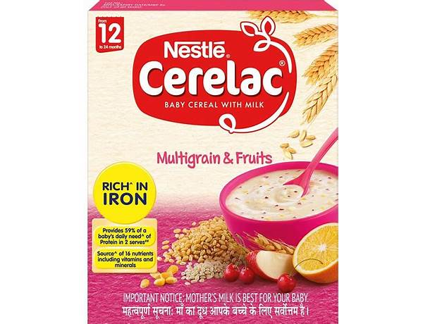 Multigrain baby cereal food facts
