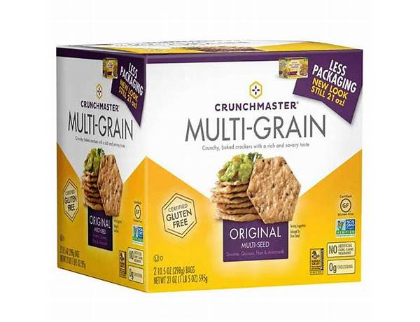 Multigrain rice crackers food facts