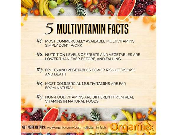 Multivitiman food facts