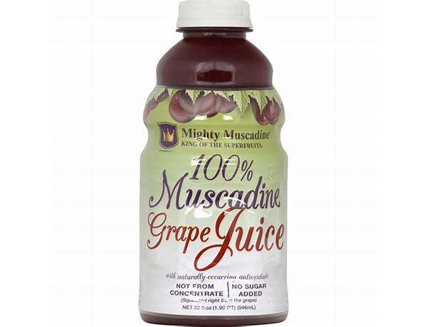 Muscadine grape juice food facts
