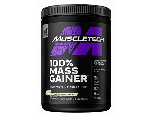 Muscle mass gainer protein mix food facts