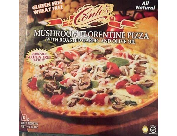 Mushroom florentine pizza food facts