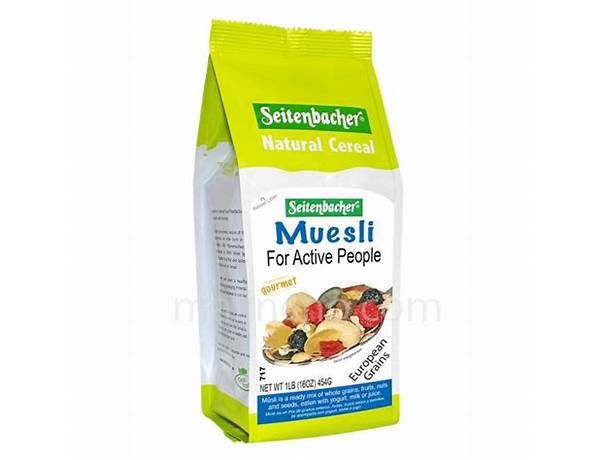 Musli for active people food facts
