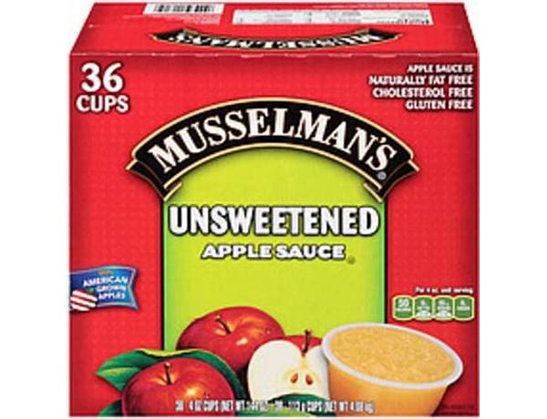 Musselman's unsweetened apple sauce food facts