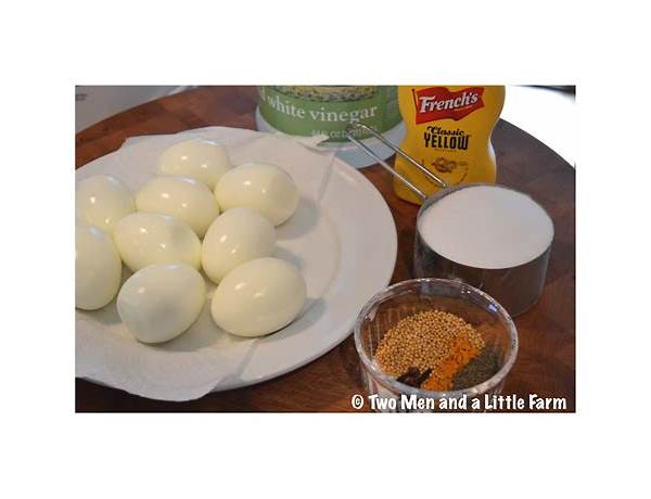 Mustard eggs ingredients