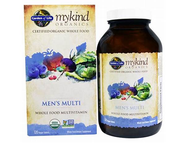 Mykind organic multivitamns food facts