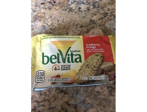 Nabisco belvita cookies chocolate 1x1.76 oz food facts