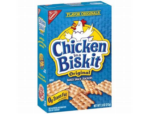 Nabisco chicken in a biskit crackers chicken in a biskit 1x7.5 oz nutrition facts