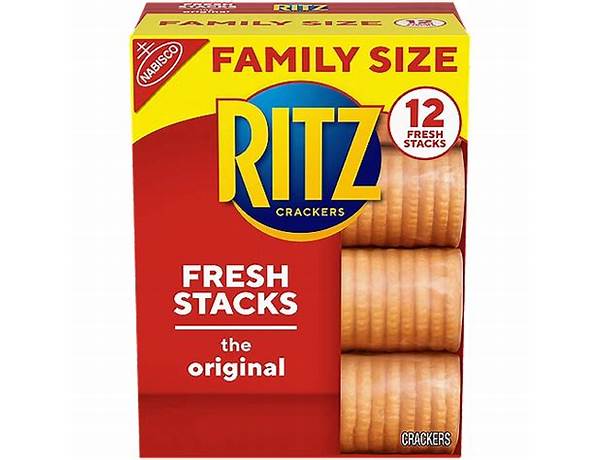 Nabisco ritz crackers fresh stacks 1x11.8 oz food facts