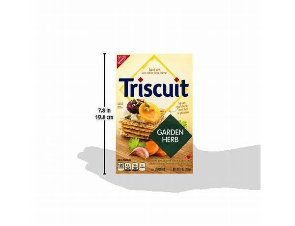 Nabisco triscuit crackers garden herb 1x9 oz food facts