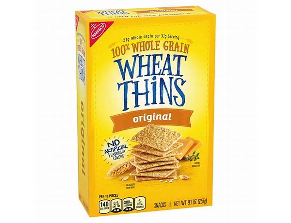 Nabisco wheat thins crackers multigrain 1x8.5 oz - nutrition facts