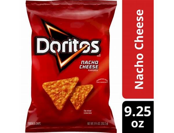 Nacho cheese flavored tortilla chips food facts