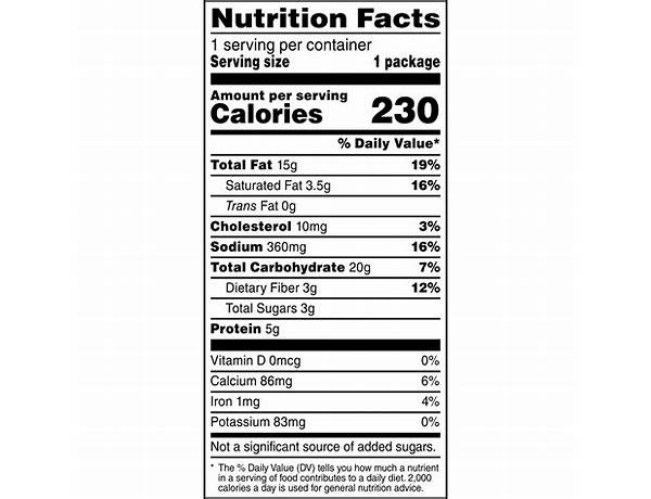 Nacho cheese popcorn nutrition facts