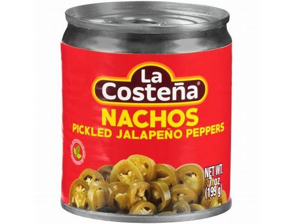 Nachos jalapeno peppers sliced oz food facts