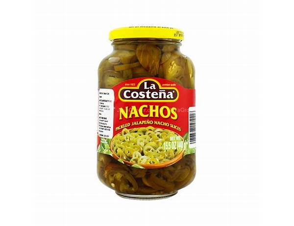 Nachos pickled jalapeno nacho slices food facts