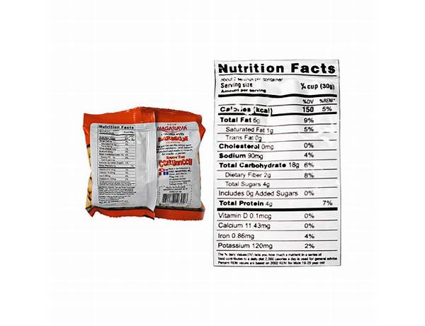 Nagaraya bbq 40g nutrition facts