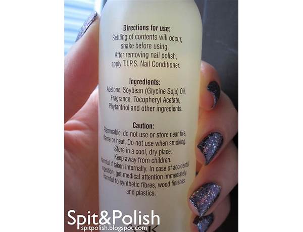 Nail polish remover ingredients