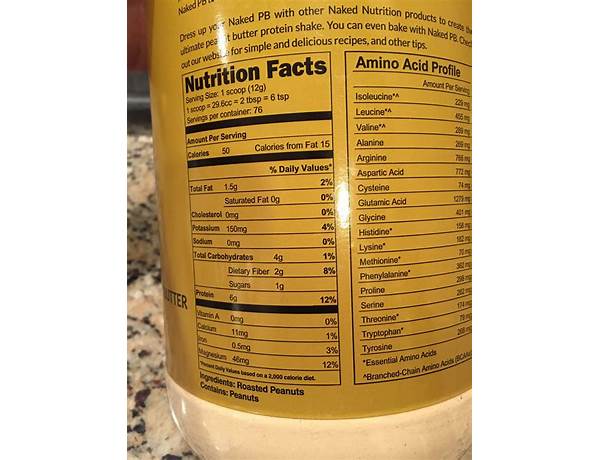 Naked peanut butter ingredients