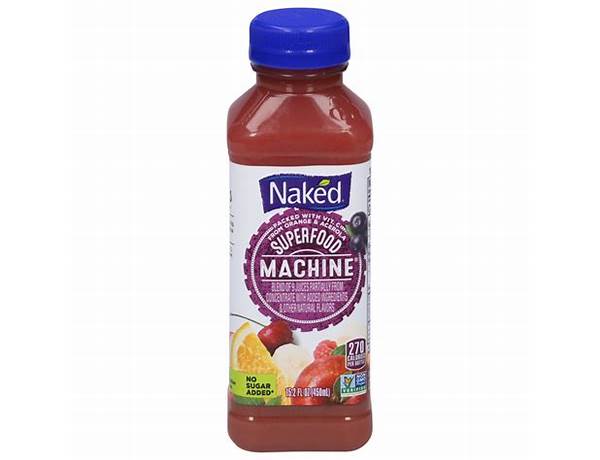 Naked superfood machine food facts