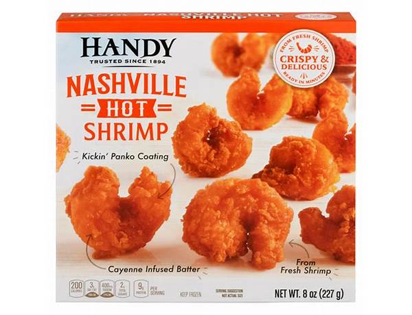 Nashville hot shrimp nutrition facts