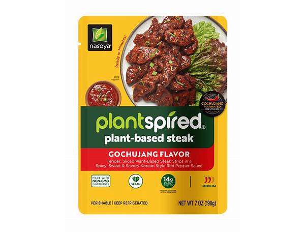 Nasoya plantspired plant-based steak gochujang flavor food facts