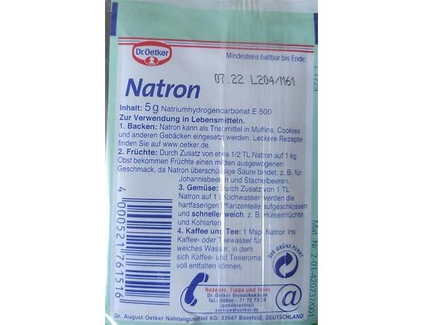 Natron nutrition facts