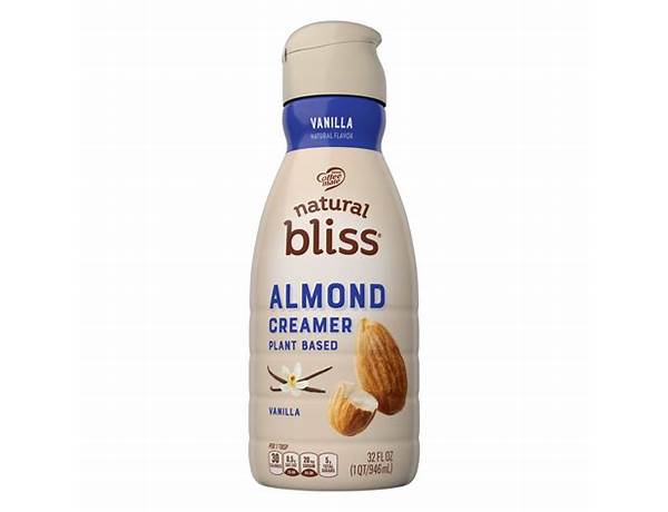 Natural bliss almond and coconut zero sugar nutrition facts