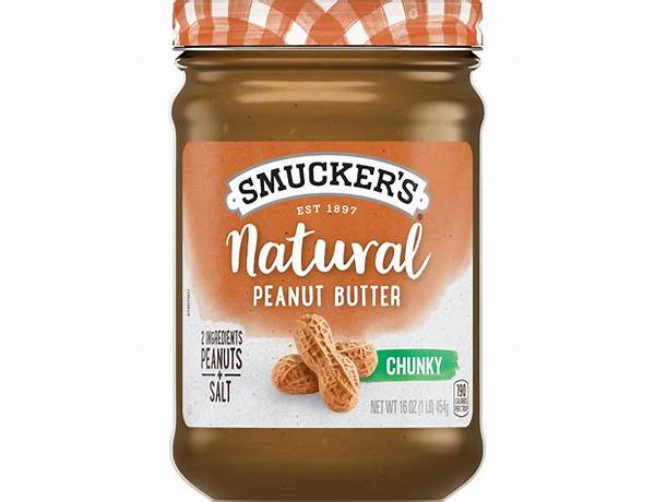 Natural chunky peanut butter ingredients