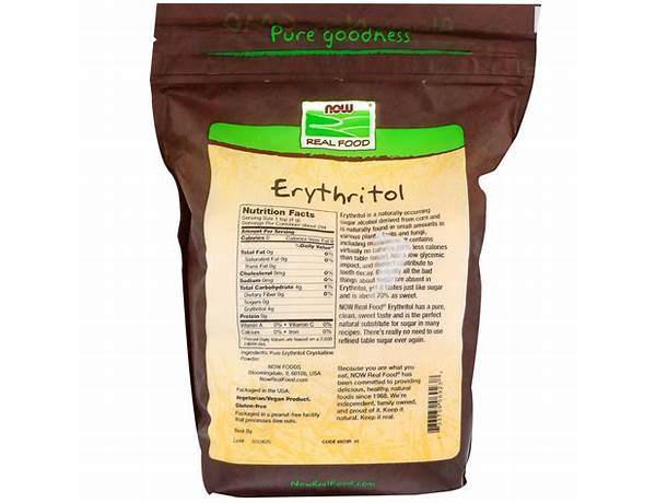 Natural erythritol nutrition facts