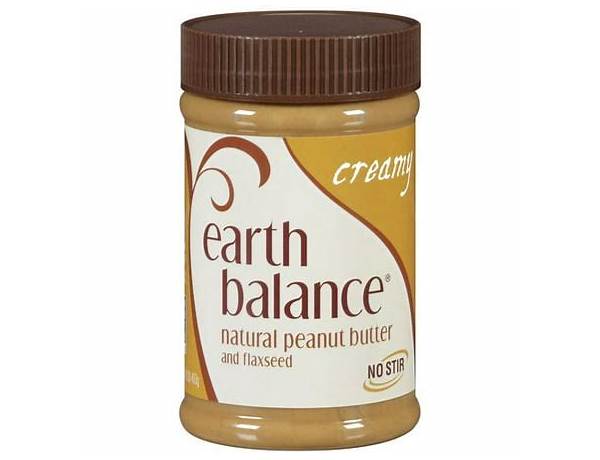 Natural peanut butter and flaxseed creamy ingredients