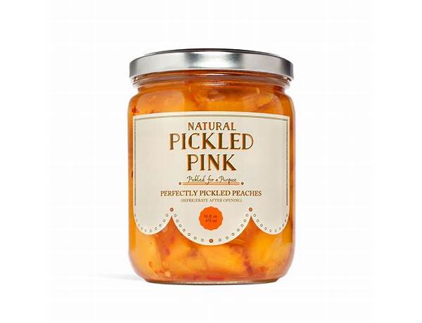 Natural perfectly pickled peaches food facts
