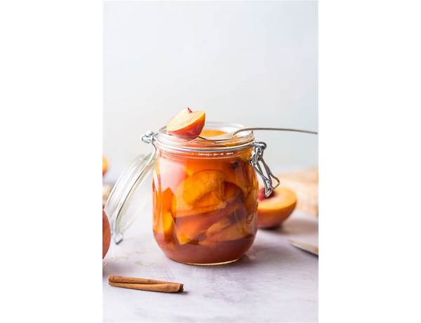 Natural perfectly pickled peaches ingredients