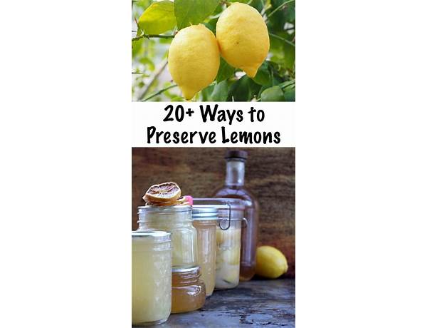 Natural preserved lemons food facts