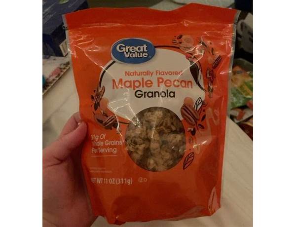 Naturally flavored maple pecan granola food facts