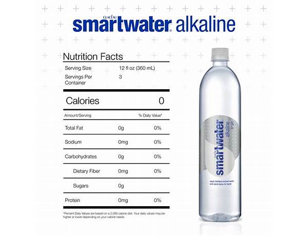 Nature’s crystal alkaline water nutrition facts