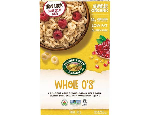 Nature s path whole o s cereal healthy organic food facts