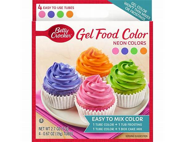 Neon gel food color set food facts