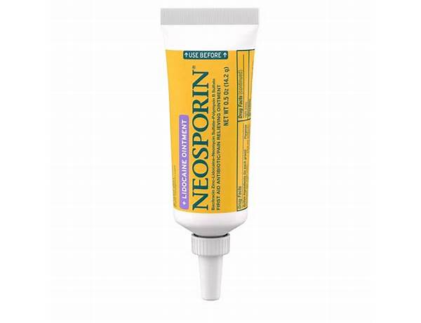 Neosporin lidocaine food facts