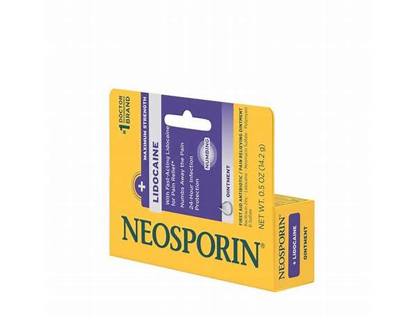 Neosporin lidocaine nutrition facts