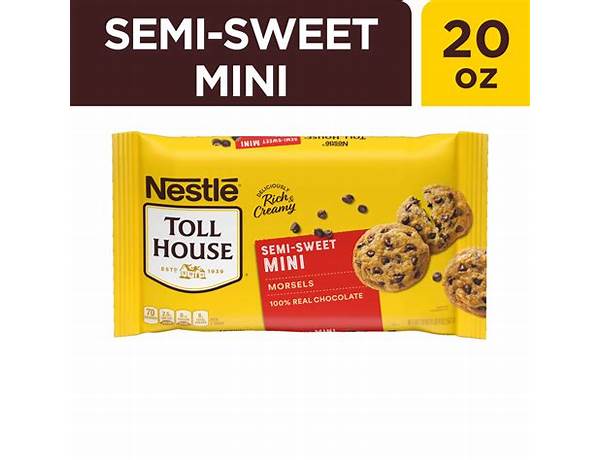 Nestle toll house semi sweet chocolate curls food facts