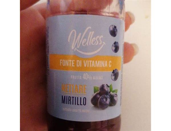 Nettare mirtillo aronia ingredients