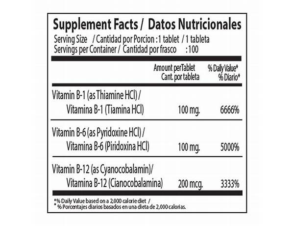 Neurobion nutrition facts