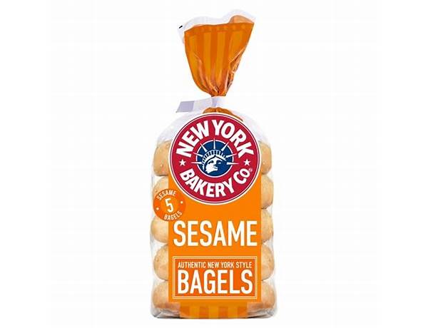 New york bakery co. sesame bagels food facts