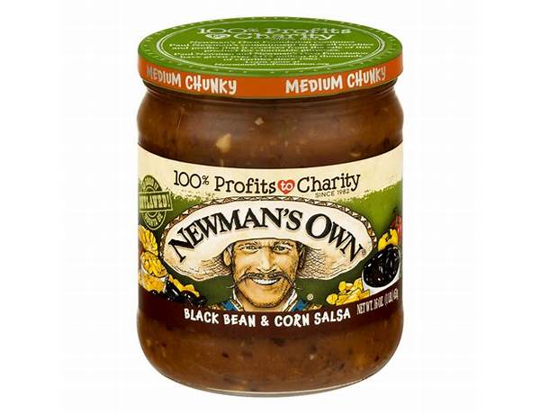 Newman's own black bean & corn salsa, 473 ml, 2 unidades food facts
