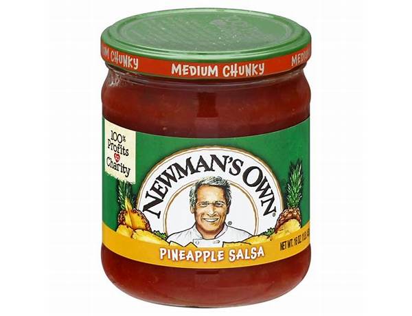Newman's own chunky medium pineapple salsa ingredients