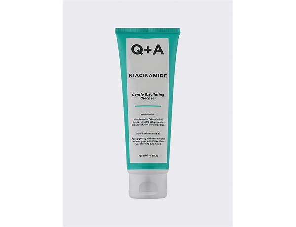 Niacinamide gentle exfoliating cleanser nutrition facts