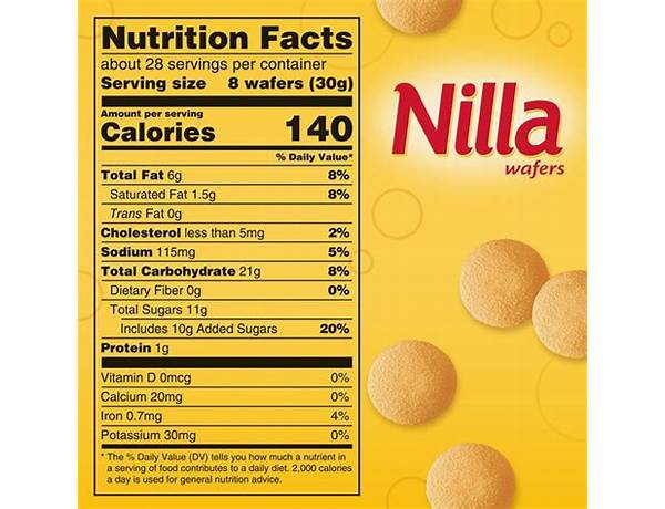 Nilla wafers food facts