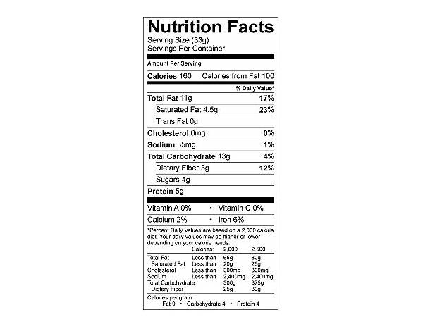 No bake cookies nutrition facts