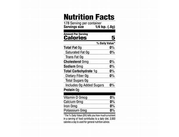 No salt seasoning food facts