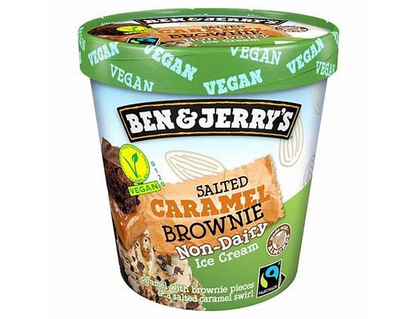 Non-dairy caramel brownie ice cream food facts